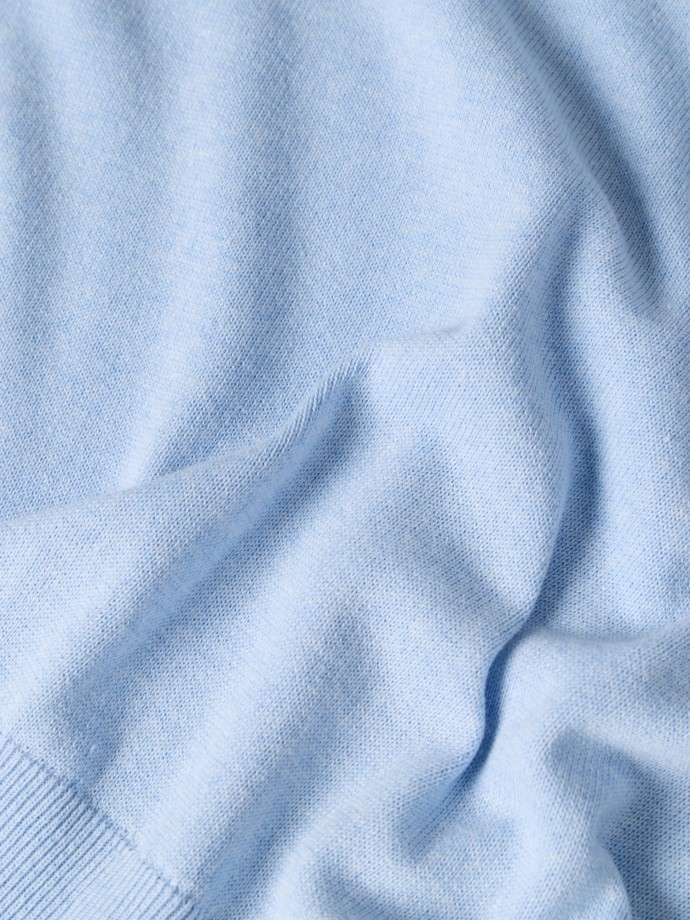 Camisola de malha com decote em V