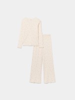 Pijama estampado com flores