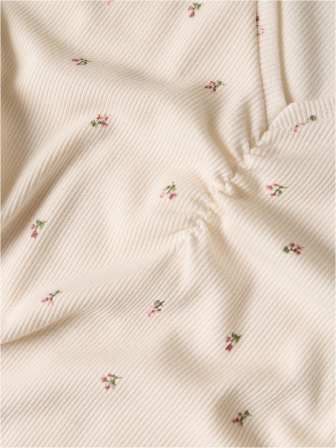 Pijama estampado com flores