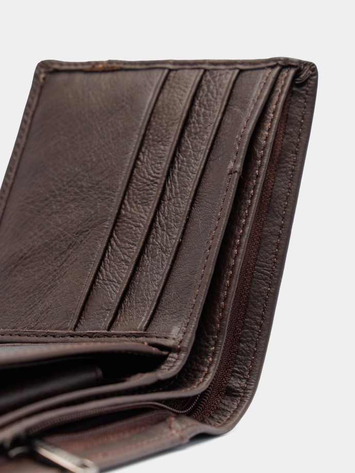 Carteira efeito pele