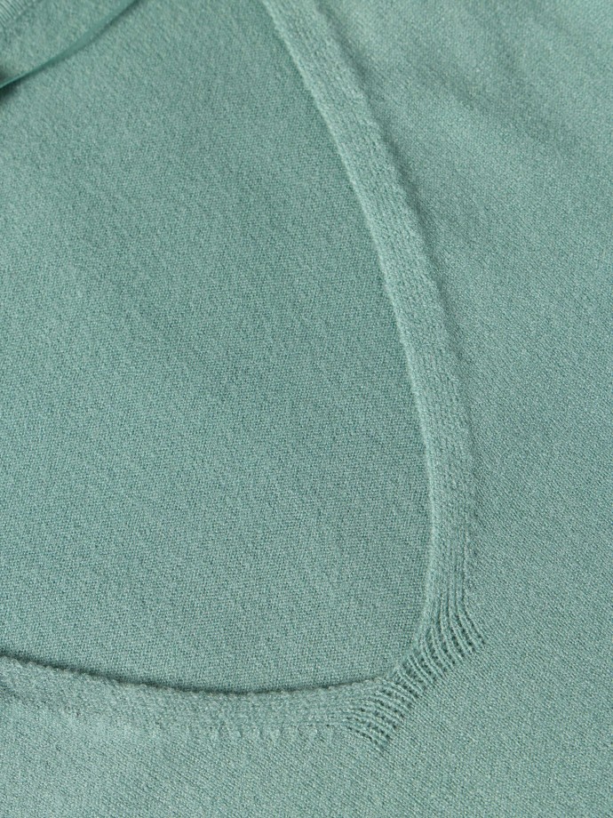 Camisola de malha com decote em V