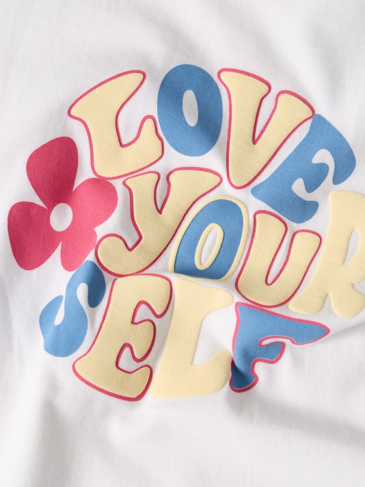 T-shirt cropped estampada T-shirt cropped estampada