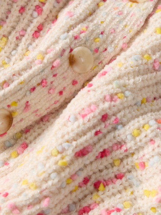 Casaco de chenille colorido Casaco de chenille colorido