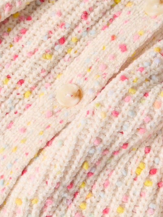 Casaco de chenille colorido Casaco de chenille colorido