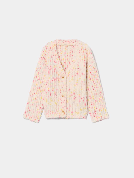 Casaco de chenille colorido Casaco de chenille colorido