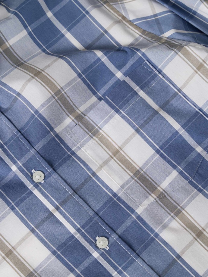 Camisa xadrez com bolso