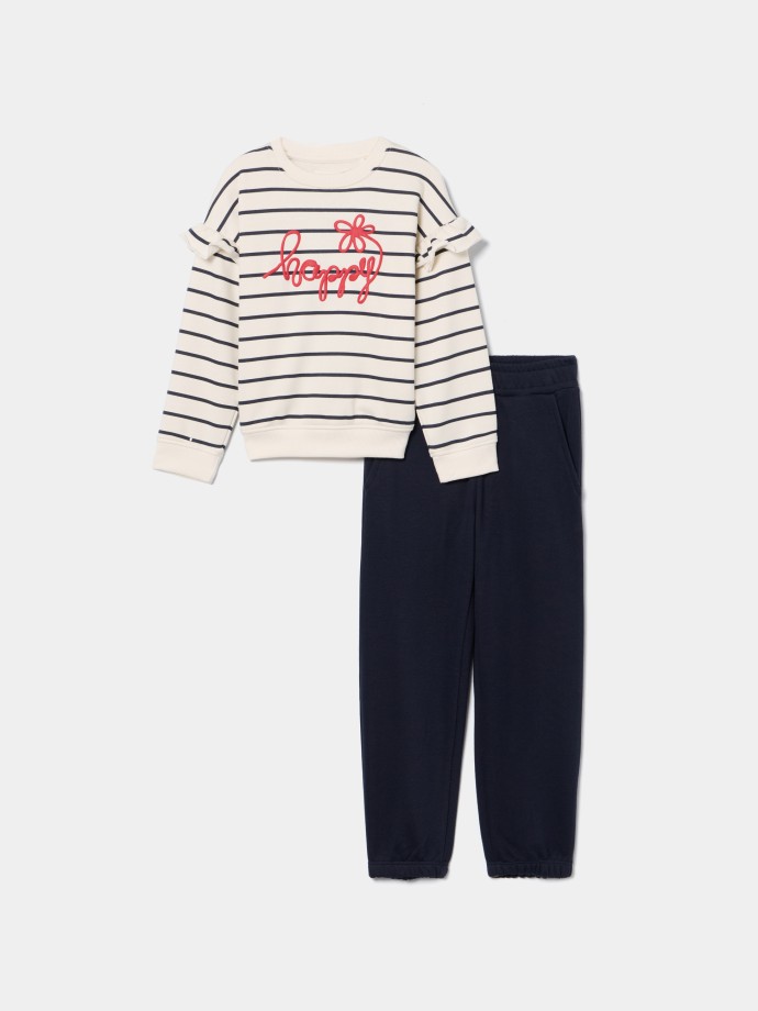 Conjunto de fato de treino estampado