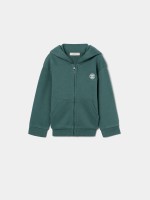 Casaco de felpa com capuz