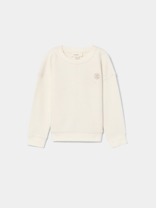 Camisola de felpa lisa