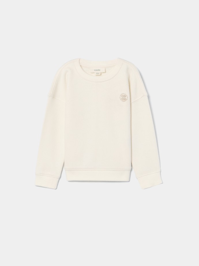 Camisola de felpa lisa