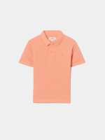 Polo em malha piquet com estampado