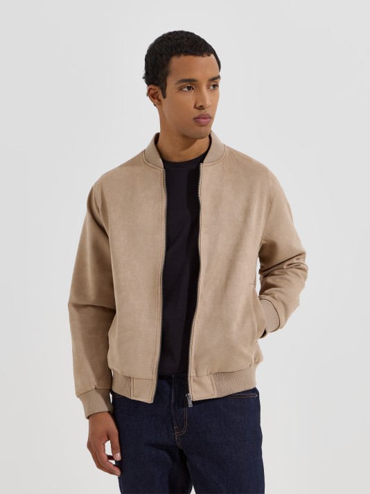 Blus�o de efeito suede