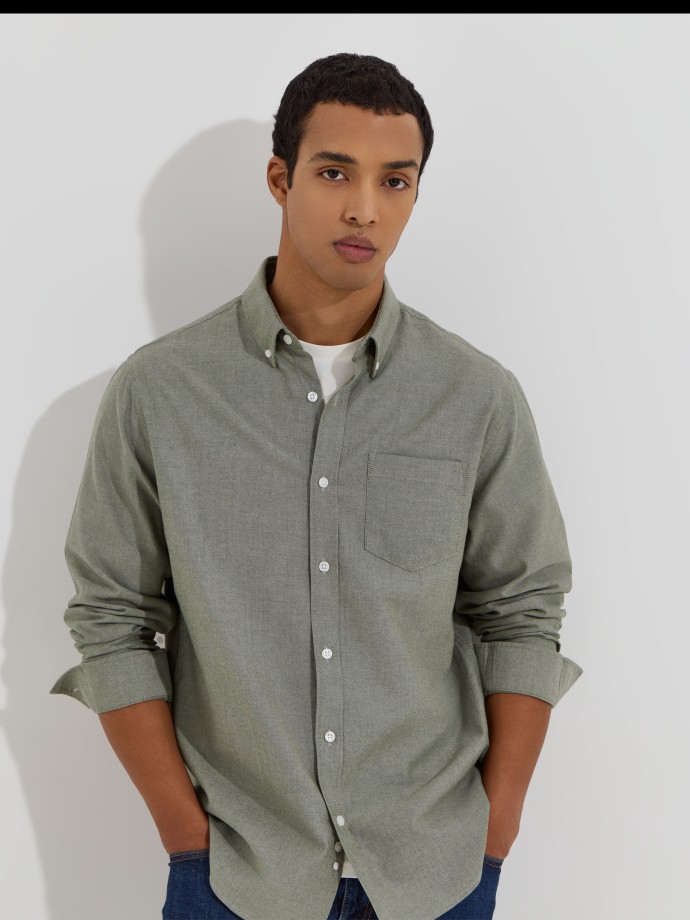 Camisa clássica em algodão Camisa clássica em algodão