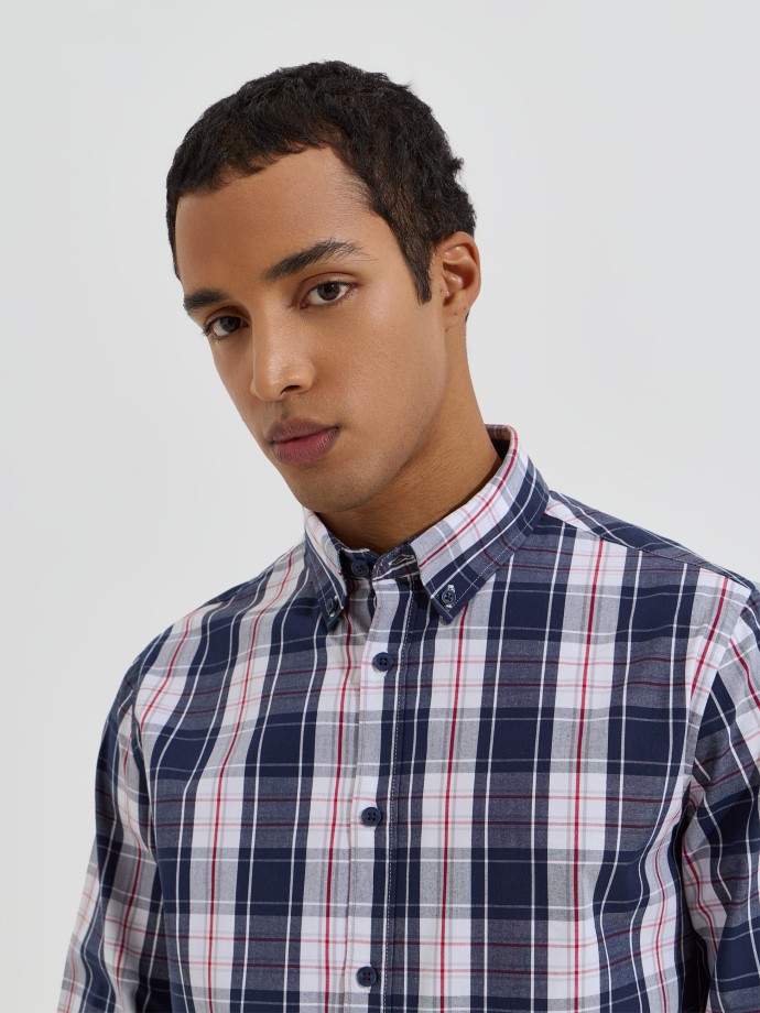 Camisa xadrez em algod�o