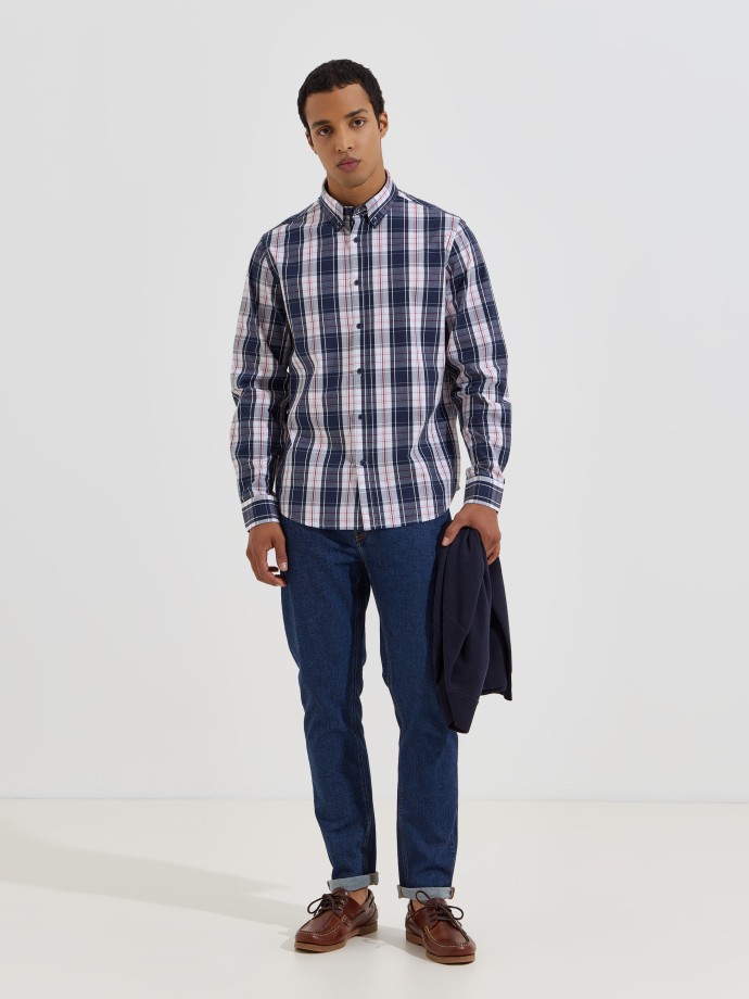 Camisa xadrez em algod�o