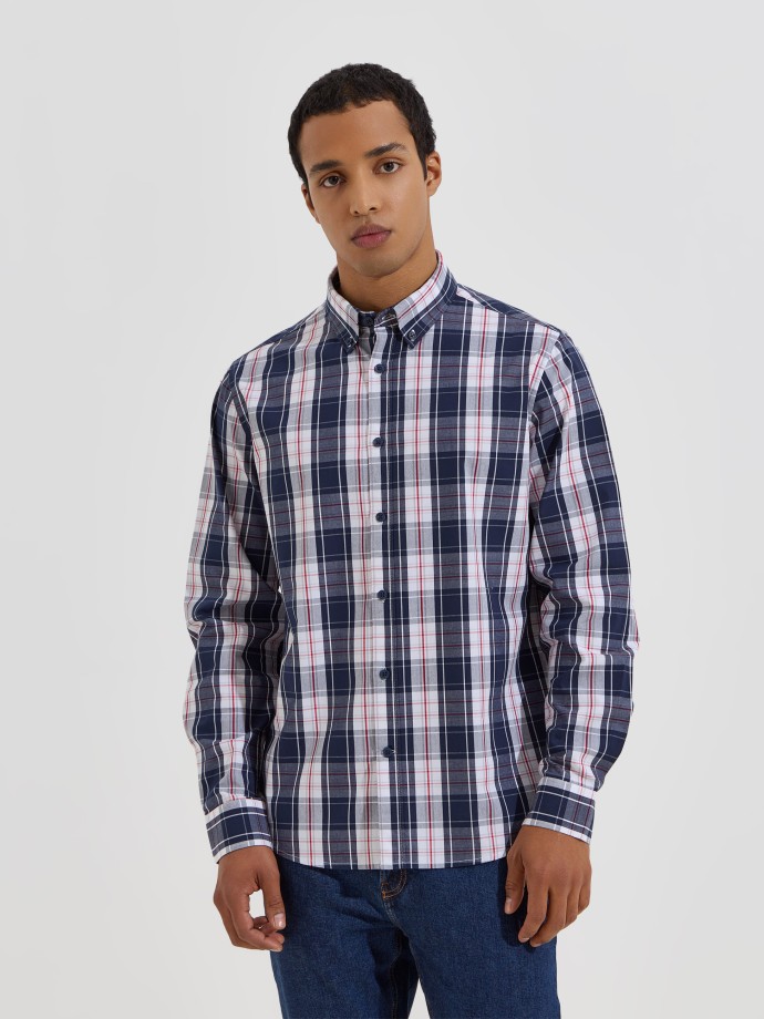 Camisa xadrez em algod�o