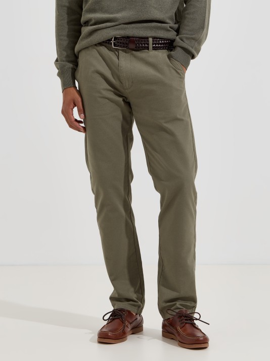 Calças chino regular fit Calças chino regular fit