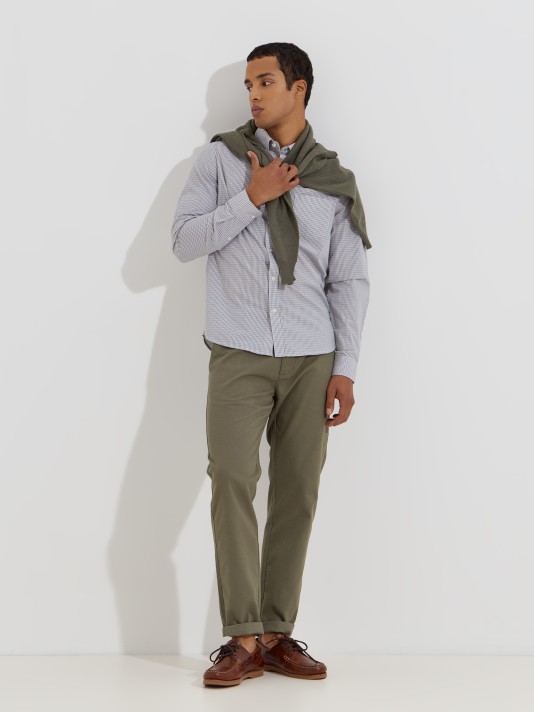 Camisa aos quadrados com bolso Camisa aos quadrados com bolso