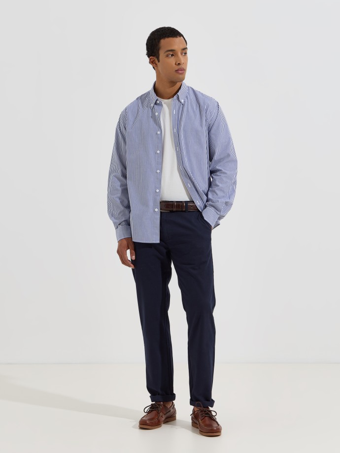 Camisa cl�ssica �s riscas