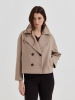 Casaco curto em fazenda