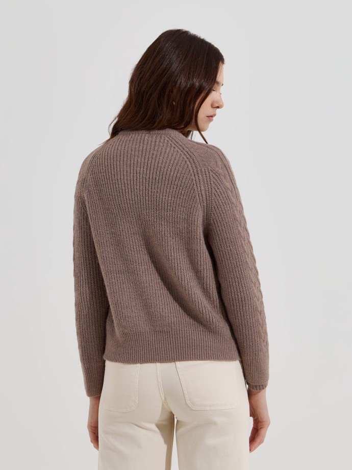 Casaco de malha entran�ada