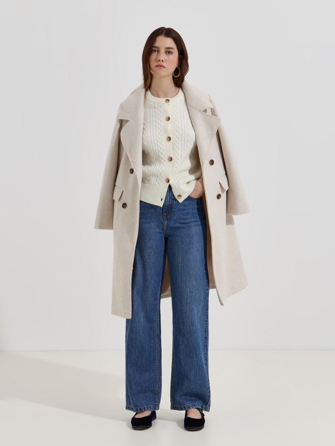 Casaco de malha entran�ada