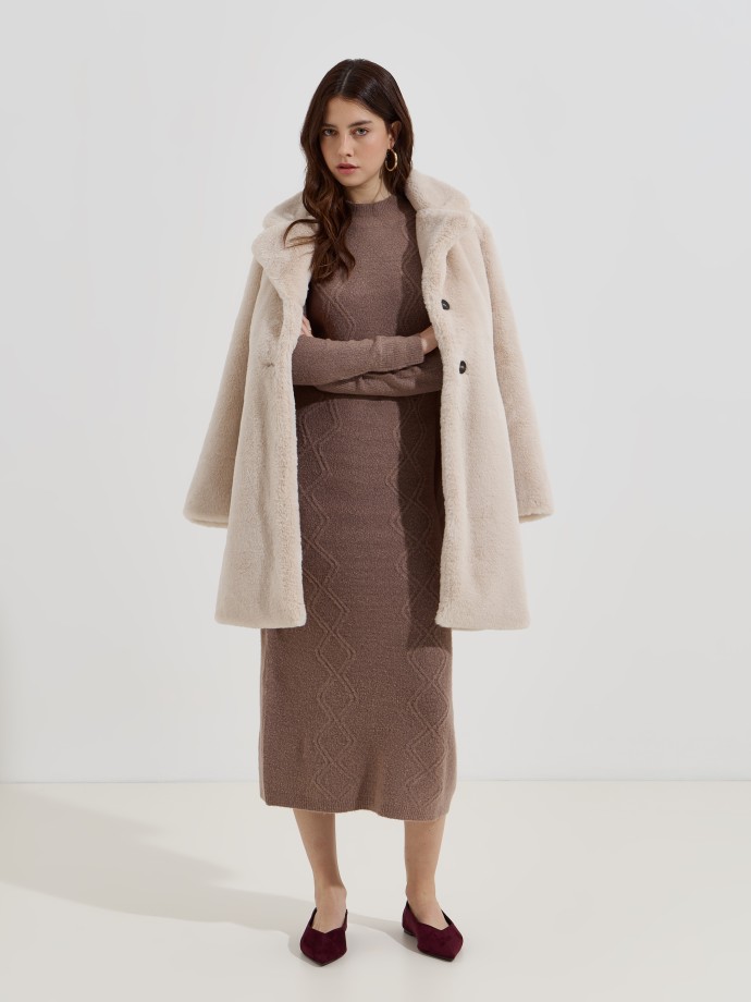 Vestido de malha midi