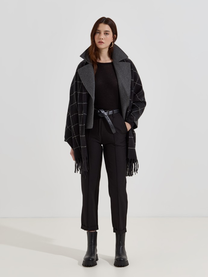 Calas de tecido com 2 botes