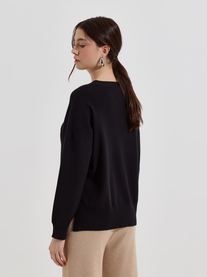 Camisola de malha lisa