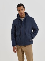 Parka com bolsos frontais