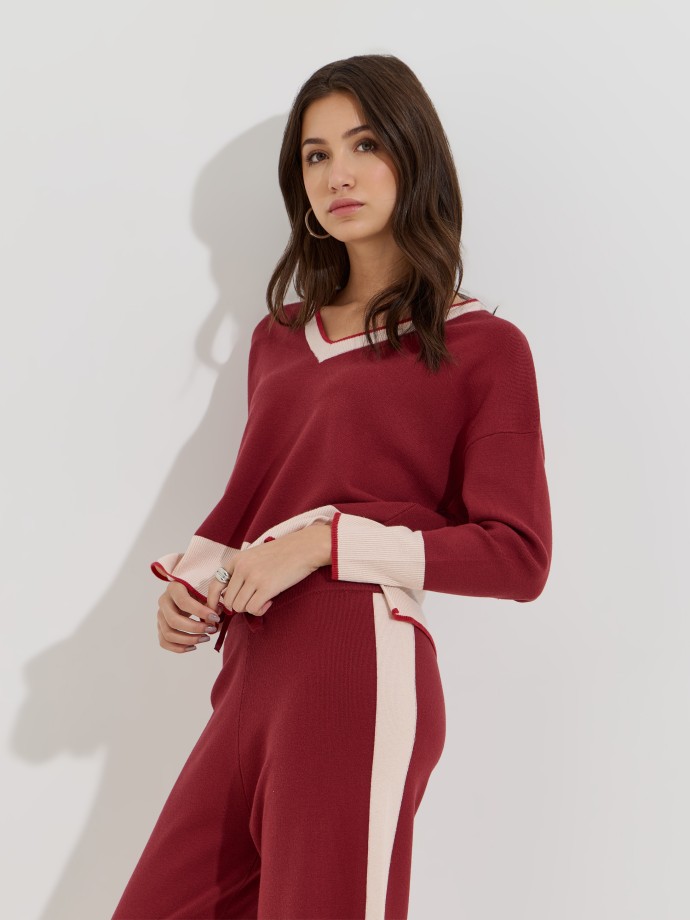 Cal�as de malha com risca lateral