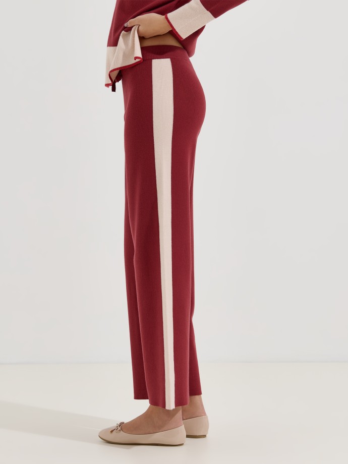 Cal�as de malha com risca lateral