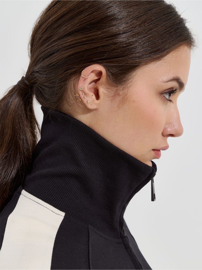 Casaco com risca lateral