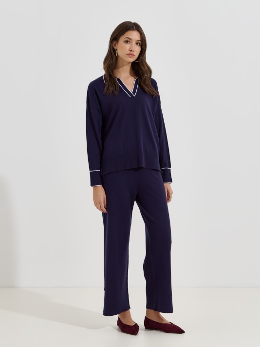 Cal�as de malha lisa