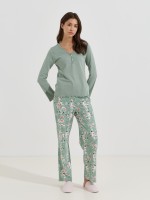 Pijama comprido estampado