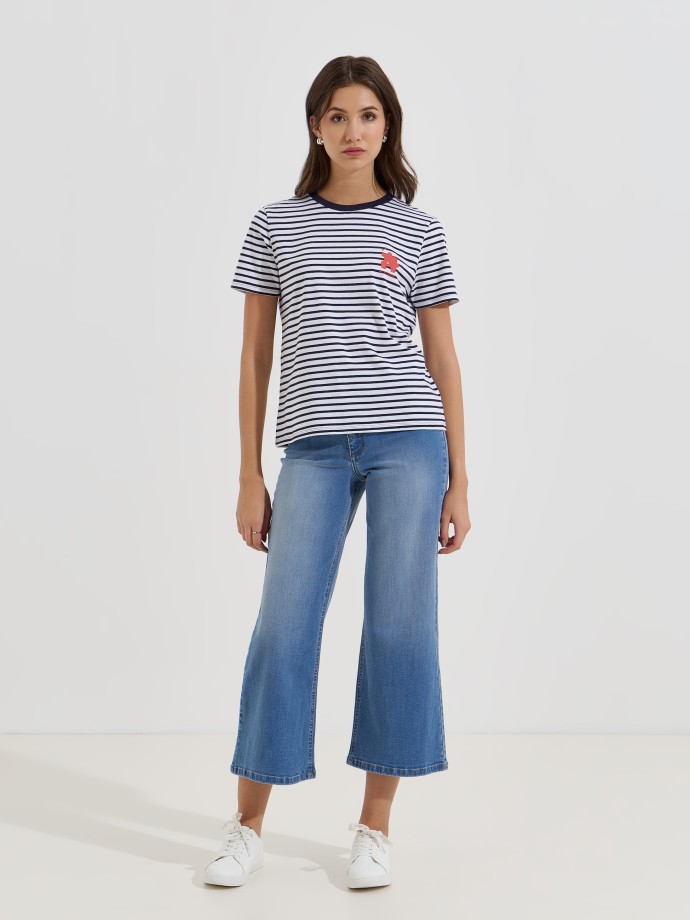 T-shirt �s riscas