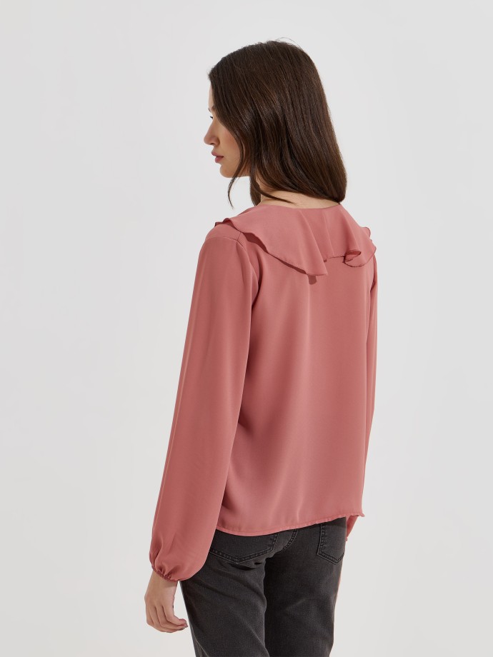 Blusa com folho Blusa com folho