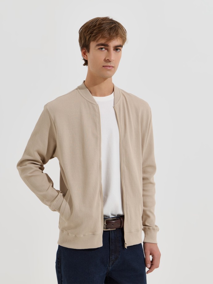 Bomber em malha piquet