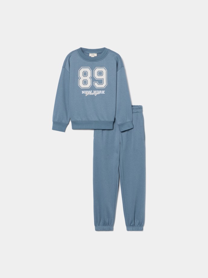 Conjunto de fato de treino estampado