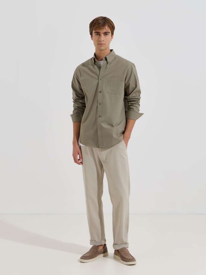 Camisa cl�ssica com bolso