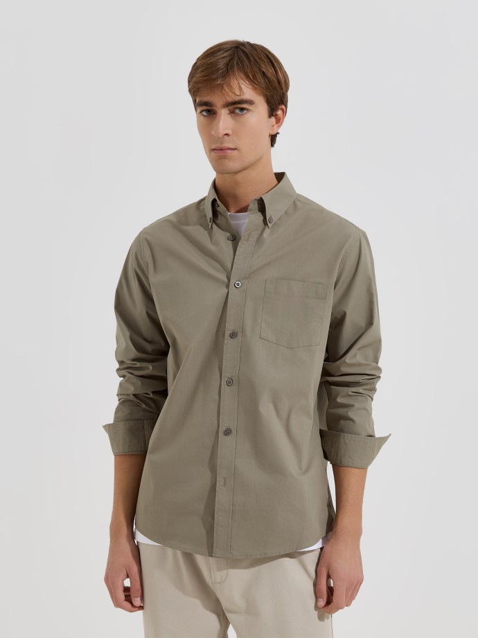 Camisa cl�ssica com bolso