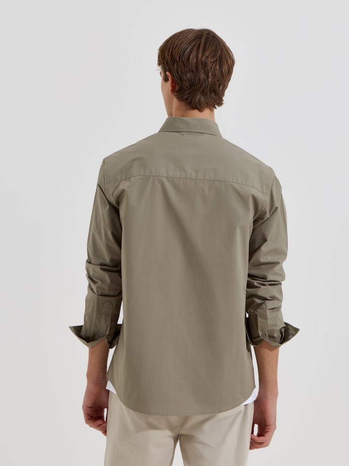 Camisa cl�ssica com bolso