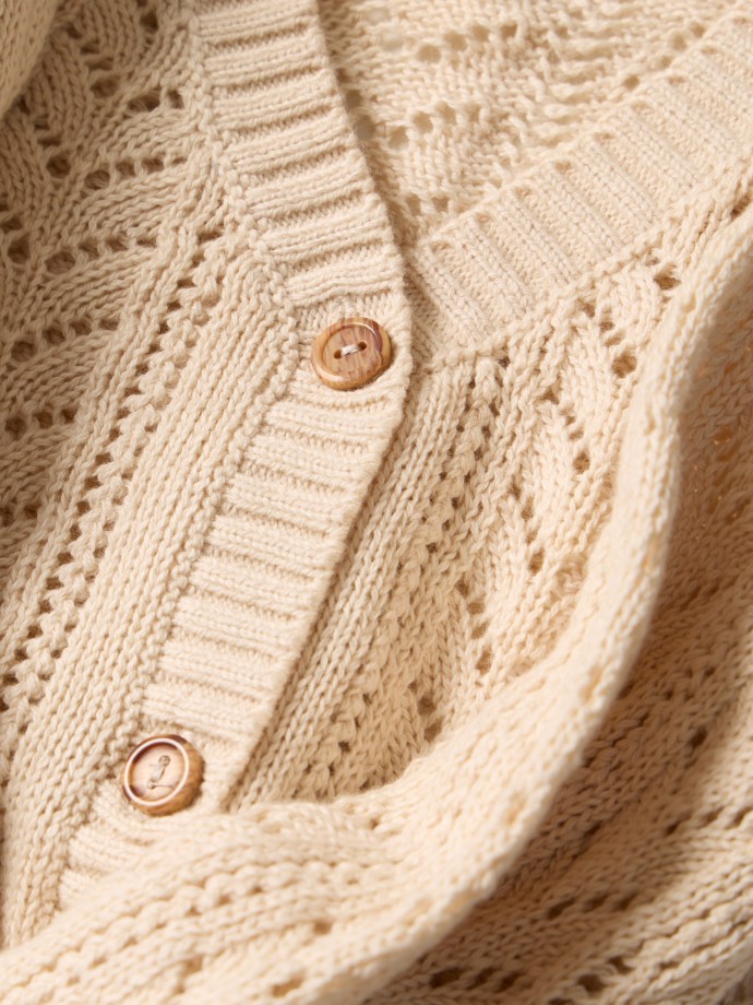 Casaco de malha tricotada