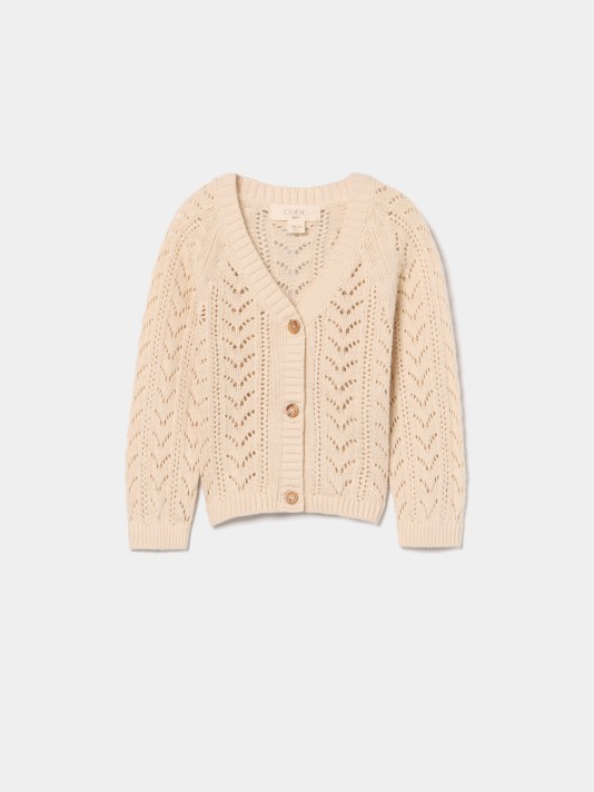 Casaco de malha tricotada