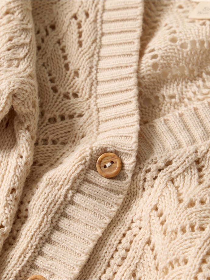 Casaco de malha tricotada