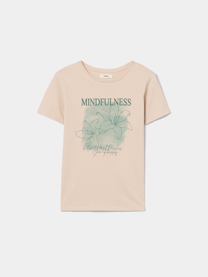 T-shirt com estampado frontal