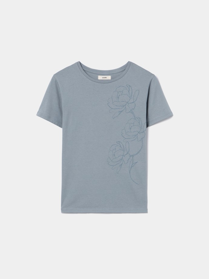 T-shirt com estampado frontal