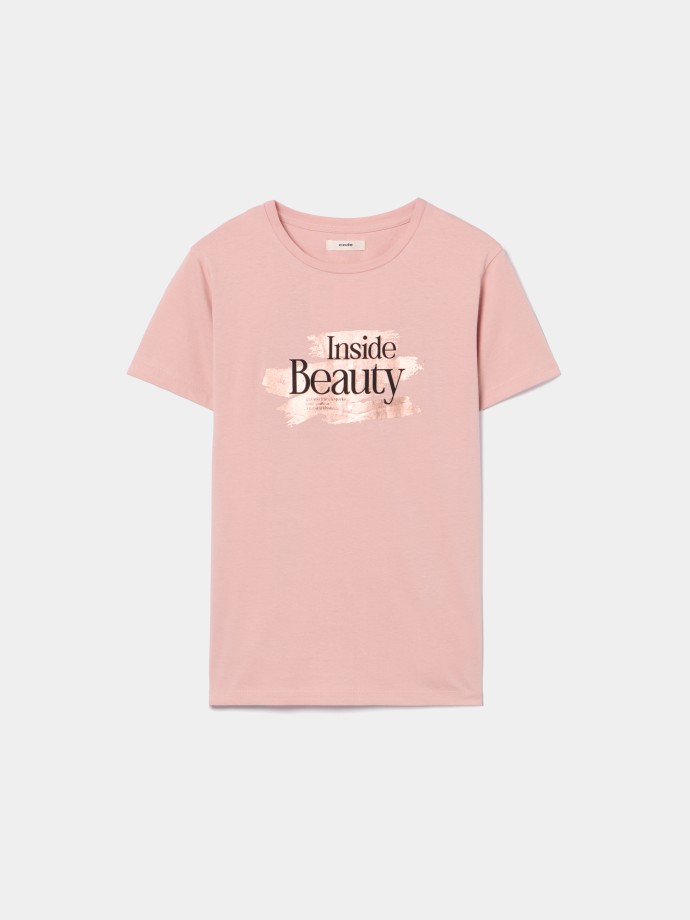 T-shirt com estampado frontal