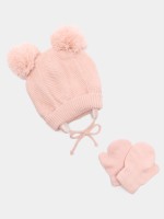 Conjunto de gorro e luvas