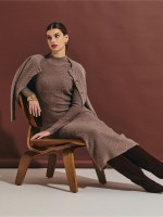 Vestido de malha midi